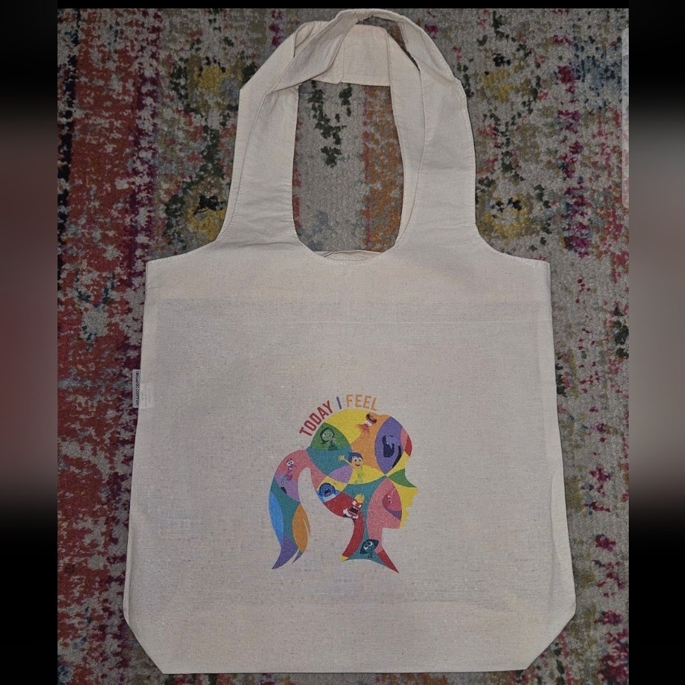 Disney Pixar Inside Out 2 Character Custom Canvas Tote Bag